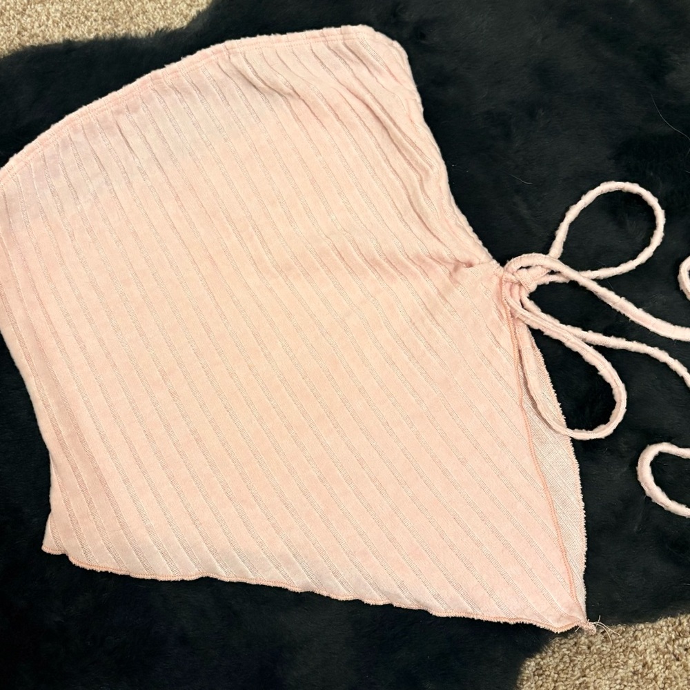 SHEIN Light Pink Ribbed Top